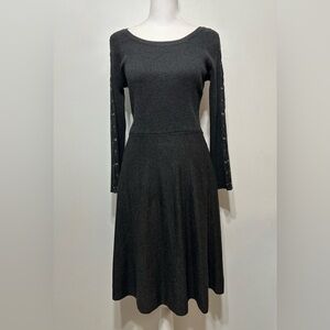 New! Neiman Marcus Laced Arm Sweater Dress